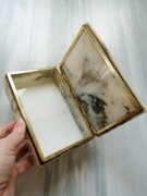 Marmurowa szkatułka papierośnica. Lata 80te