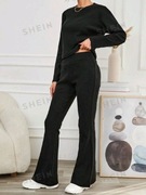 Na jesień Nowy zestaw komplet dres dzwony bluzka prążek L 40 ciepły wygodny