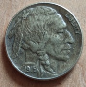 5 centów USA 1915 Bizon Indianin