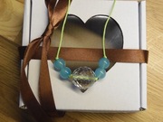 Prezent na Walentynki naszyjnik kryształowa kula 2cm walentynkowy prezent