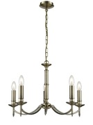 Żyrandol antyczny brąz lampa wisząca Franklite 