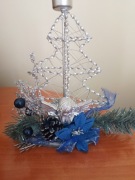 Stroik-swiecznik  świąteczny z metalu 