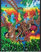 Obraz "Warstwy Rzeczywistości" surrealistyczny uv akryl, natura płótno