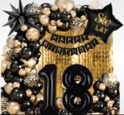 Balony Ścianka Dekoracyjna na Urodziny Ślub Rocznica 