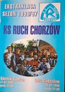 Program Ruch Chorzów - Górnik Zabrze  27.07.1996 
