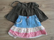 2 x Spódniczka krótka dziewczęca Next rozm. 86/92  - 18/24 m-ce 