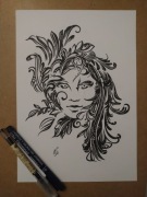 Rysunek: twarz - cienk - blok t - A4 250 g/m2