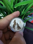 Srebrna moneta Lunar III: Rok Królika 0,5 uncji Srebra 2023  - kolor