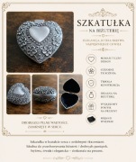 Nowa szkatułka na biżuterię serce vintage romantyczna