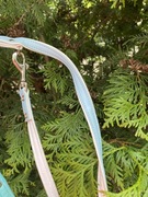 Smycz l błękitno biała 