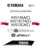 INSTRUKCJA NAPRAW YAMAHA XVS 1300 Star Stryker 2011r KODY BŁEDU j.POLSKI