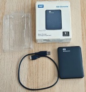 Dysk zewnętrzny WD Elements 1TB USB 3.0 | Jak NOWY! Przebieg tylko 191h