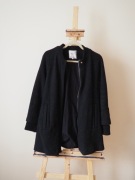 płaszcz wiosna czarny używany Zara 38