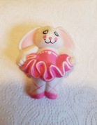 Broszka Przypinka Różowy Króliczek Baletnica  S. Lehman 