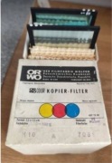 Filtry ORWO 7,5x7,5 cm 3 barwy komplet