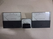 Amperomierze analogowe panelowe DC 0-10A AC 0-120A zestaw 3 sztuk