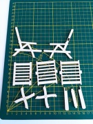 Scrapka, ławeczka 3D, ozdoba, scrapbooking