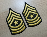 Naszywka - US Army - Sergeant Major E-9 (Green/White) SGM - para