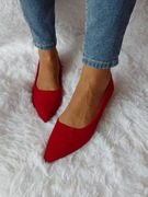 (41/42) Czerwone baleriny wieczorowe , NOWE 