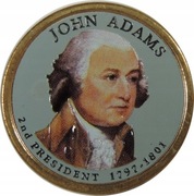 DOLAR USA - KOLOR - PREZYDENT - JOHN ADAMS