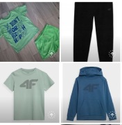 Paka 134 bluza 4F 140 t-shirty Cool Club szorty kąpielowe Zara