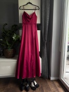 Elegancka Suknia Wieczorowa Satynowa Magic Nights Rozmiar XS
