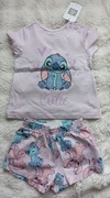 Komplet letni dla dziewczynki Cool Club r. 86 Stitch nowe bluzka spodenki