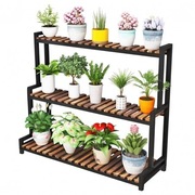 Kwietnik, regał, stojak na kwiaty 3 poziomowy, 80 x 40 x 95cm 