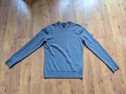 sweter H&M merino wool szary roz. S