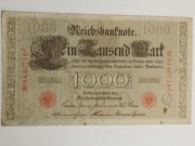 Sprzedam banknot Niemcy 1000 Marek 1910r. stan bardzo dobry