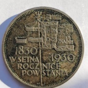 Moneta II RP 5 zł.1930 Sztandar oryginał Polska