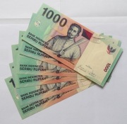 Zestaw banknotów - Indonezja - 1000 Rupiah, UNC, P-141
