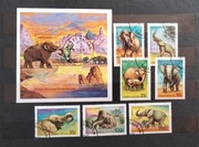 Słonie znaczki pocztowe kasowane Tanzanii z28