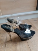 Czarne szpilki pole dance 