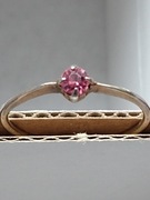 Mały pierścionek z kamieniem srebro 835 16,8mm