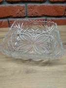 PRL kryształ misa półmisek kwadratowy kryształowy 