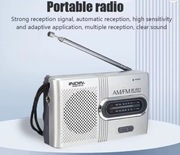 Małe przenośnie radio na baterie FM/AM