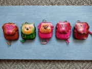 Skórzane portfele / etui w kształcie małpek