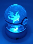 Pokemon Lampka Charizard 3d LED szklana kula