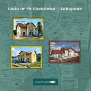 Linia nr 99 Chabówka - Zakopane kartki 3 szt.
