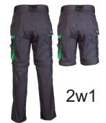 Spodnie robocze SEVEN KINGS odpinane nogawki 56 wzrost 180-190 pas 94-100