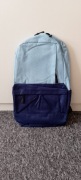 Nowy plecak. Granatowo - błękitny. 3 przegrody.