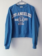 Bluza niebieska damska roz.S/M firmy Pull & Bear Wymiary opis WYPRZEDAŻ 