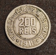 200 reis 1918 Brazylia
