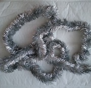 Łańcuch choinkowy srebrne igiełki