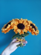 Bukiet słoneczników handmade z drucików kreatywnych dzień mamy