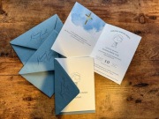 Zaproszenia komunijne personalizowane + koperta | eleganckie |