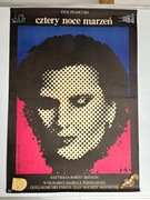 Plakat filmowy: Cztery noce marzeń. Jacek Neugebauer '79