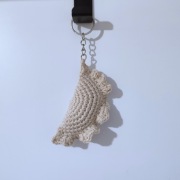 Breloczek brelok pieróg pierożek na szydełku handmade