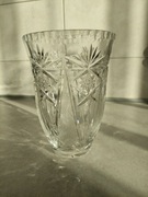 Wazon kryształowy, vintage PRL